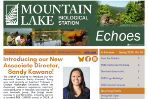 screenshot of the spring 2025 newsletter